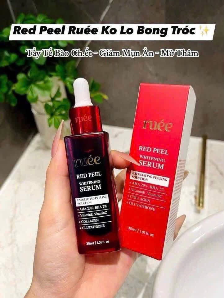 Tinh Chất Serum Peel Da RUÉE Red Peel Whitening Serum 30ml – Chăm Sóc Da Hằng Ngày