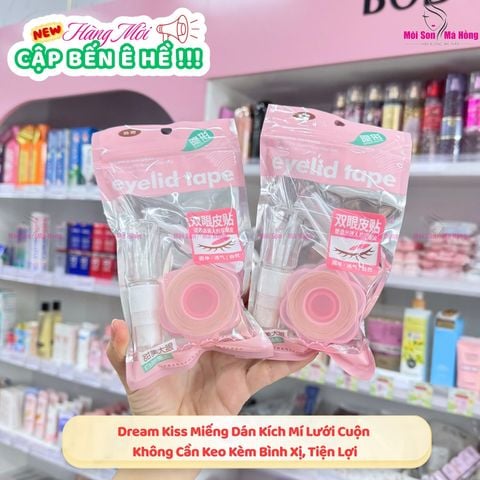 Dream Kiss Miếng Dán Kích Mí Lưới Cuộn Không Cần Keo Kèm Bình Xị