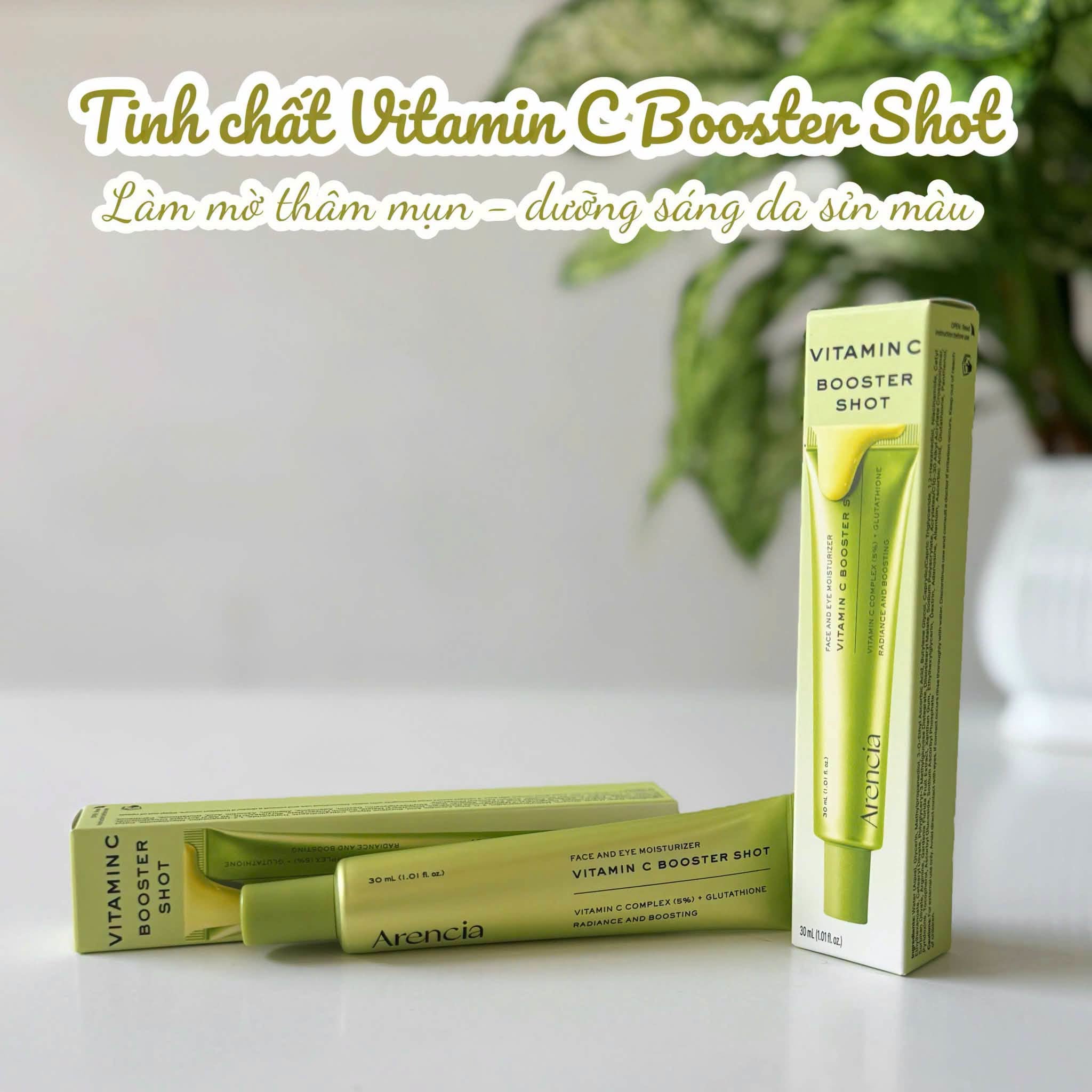 Tinh Chất Arencia Vitamin C Booster Shot Dưỡng Sáng Da Mờ Thâm 30ml