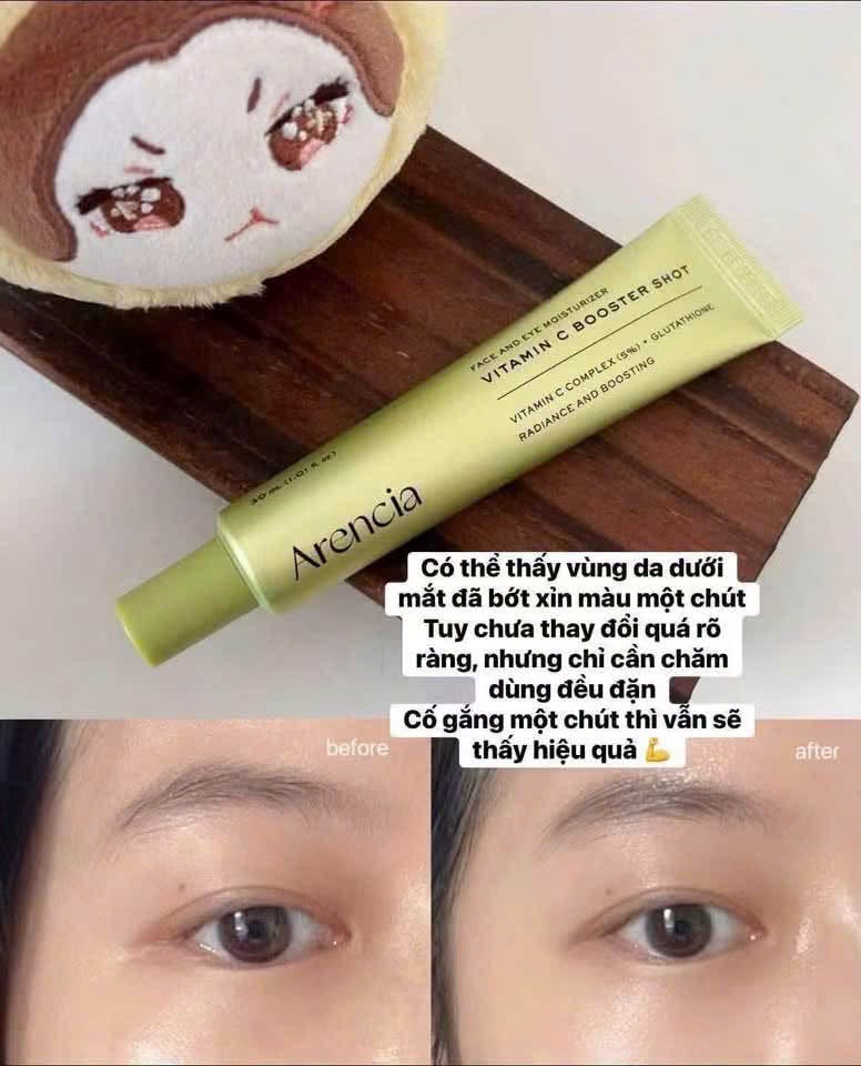 Tinh Chất Arencia Vitamin C Booster Shot Dưỡng Sáng Da Mờ Thâm 30ml