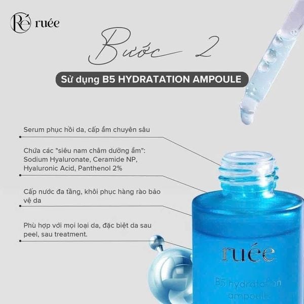 Tinh Chất cấp ẩm dưỡng da B5 Ruee B5 HYDRATATION AMPOULE 50ml – Cấp Ẩm