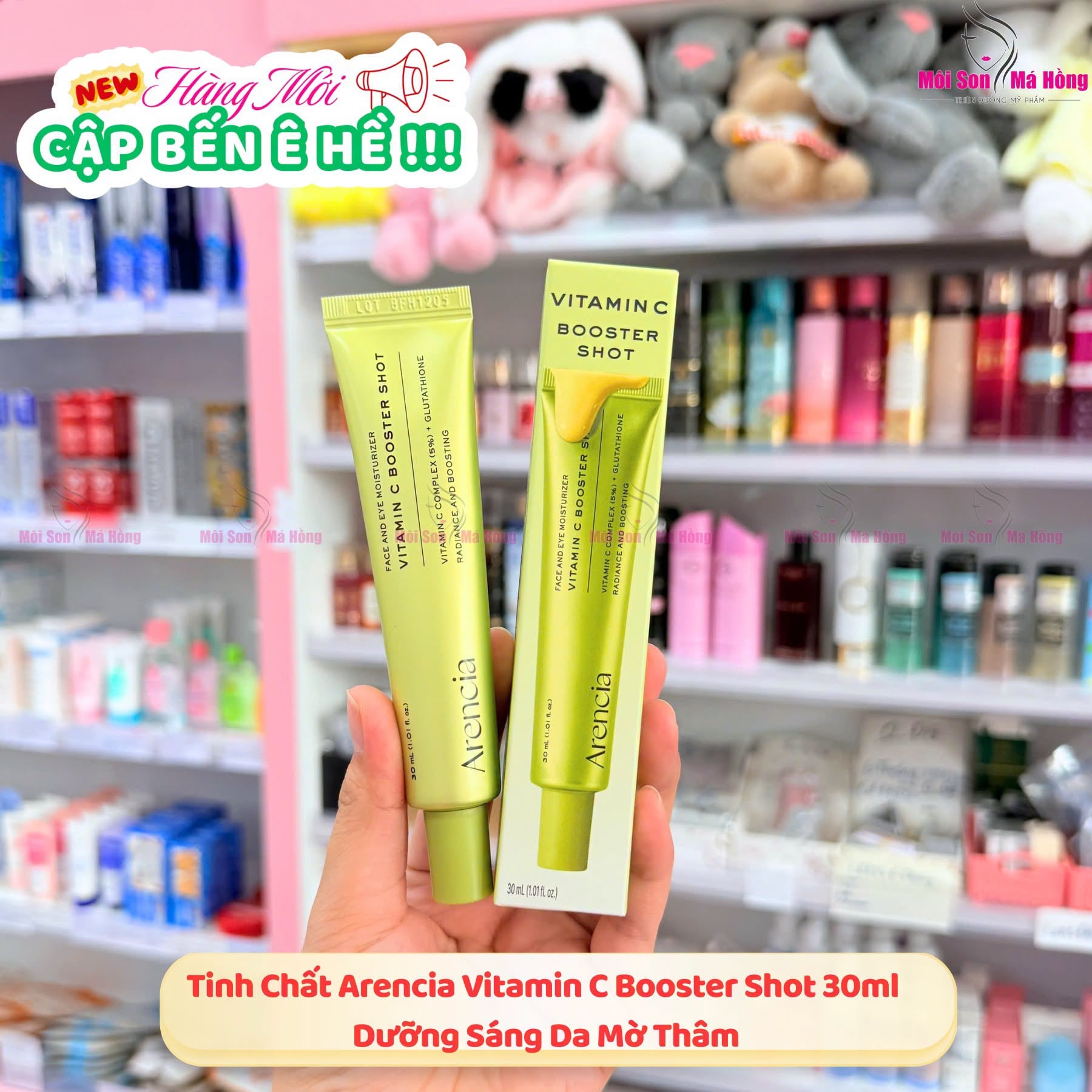 Tinh Chất Arencia Vitamin C Booster Shot Dưỡng Sáng Da Mờ Thâm 30ml