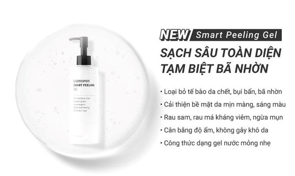Gel Tẩy Tế Bào Chết Caryophy Ngăn Ngừa Mụn 250ml Smart Peeling Gel