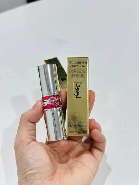 Son Dưỡng YSL Loveshine Candy Glaze 16 Watermelon High Màu Hồng Nâu