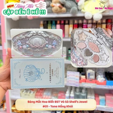 FLOWER KNOWS Shell's Jewel Collection 6 - Color Eyeshadow Palette Bảng Mắt