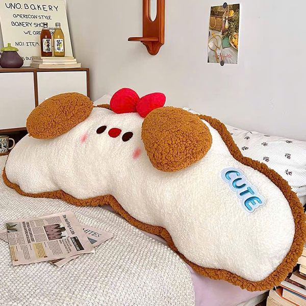 Gối ôm mặt con vật đeo nơ
