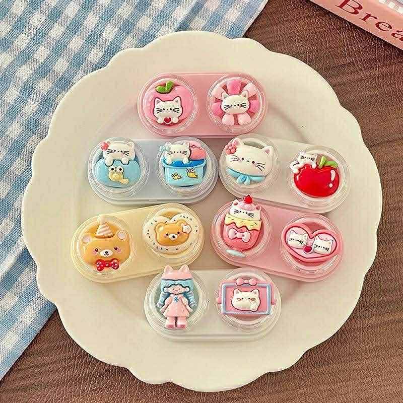 Khay lens trượt charm gấu