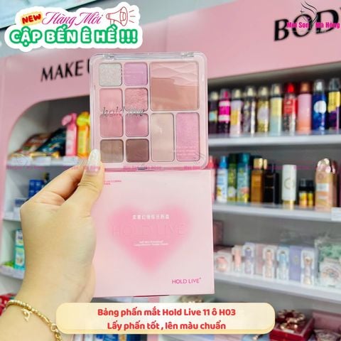 HOLD LIVE Bảng Phấn Mắt 12 ô Soft Mist Dreamland - Chất phấn mịn Bảng 12 ô màu đa dạng, phối màu hài hòa