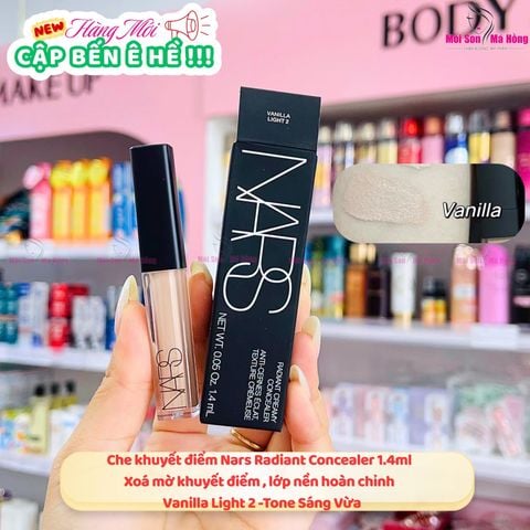 Che Khuyết Điểm Mini Nars Radiant Creamy Concealer 1.4ml #Light 2 Vanilla
