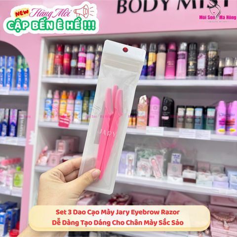 DAO CẠO MÀY NHỰA JARY EYEBROW RAZOR - SET 3 CÁI - ER02