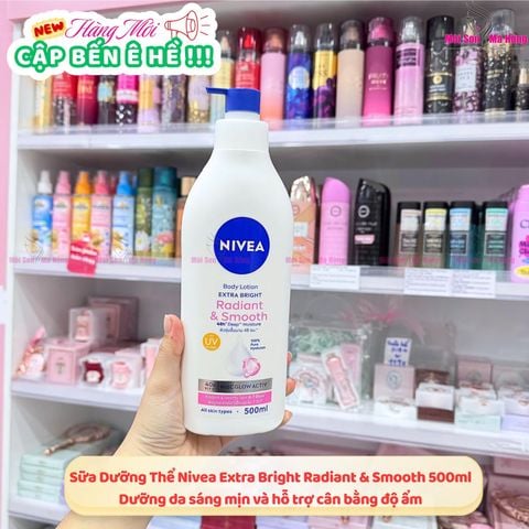 Sữa Dưỡng Thể Nivea Extra White Radiant & Smooth Trắng Mịn 500ml