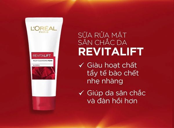 Sữa Rửa Mặt L'Oreal Paris Revitalift Làm Sạch & Săn Chắc Da 100ml