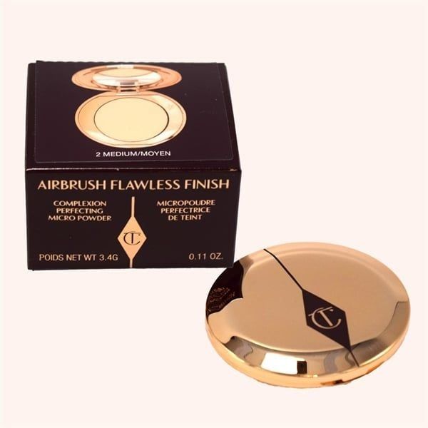 Phấn phủ Charlotte Tilbury Air Brush Flawless Finish Complexion Perfecting Micro Powder 3.4g / 8g #1 Fair (Hộp)