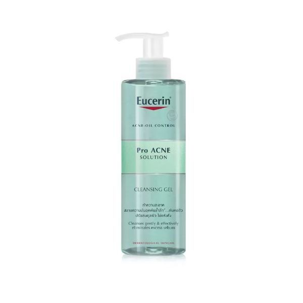 Gel Rửa Mặt Eucerin Cho Da Nhờn Mụn 400ml Pro ACNE Solution Cleansing Gel