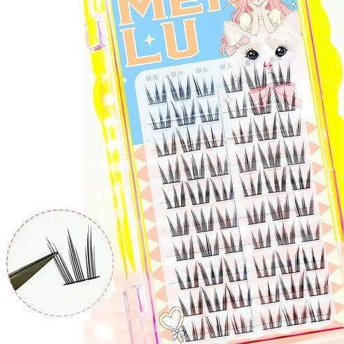 MENGLU Mi Giả Mi Cụm Dáng Tự Nhiên 10 Hàng - MENG23