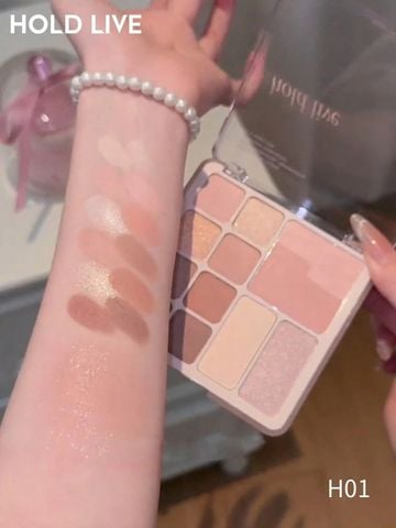 HOLD LIVE Bảng Phấn Mắt 12 ô Soft Mist Dreamland - Chất phấn mịn Bảng 12 ô màu đa dạng, phối màu hài hòa
