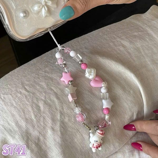 Dây đeo điện thoai kitty đội nón ST41