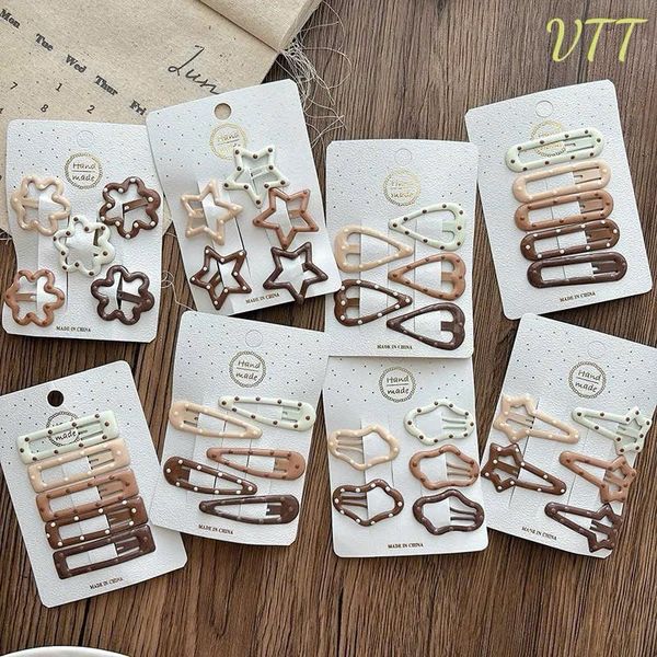Vỉ 5 tách nâu chấm bi mix mẫu
