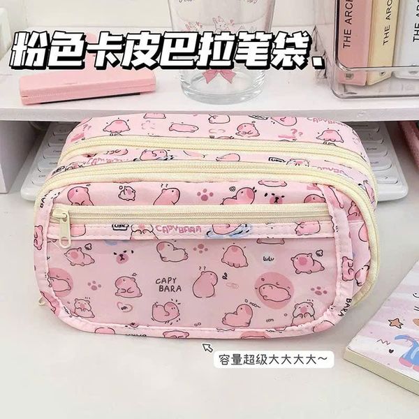 Tứi đựng bút carybara cá sấu lulu-mã mới