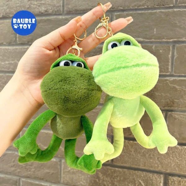 Móc khóa ếch xanh to đội mũ