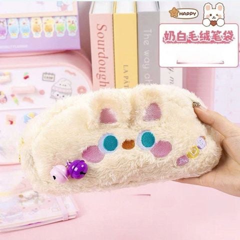 Túi đựng bút lông xù thú pinky