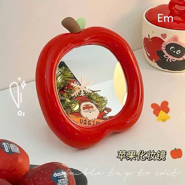 Gương để bàn táo đỏ