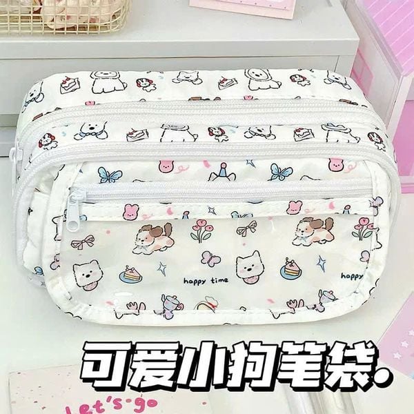 Tứi đựng bút carybara cá sấu lulu-mã mới