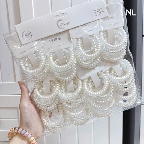 Bịch chun lò xo vỉ nhũ bạc trắng
