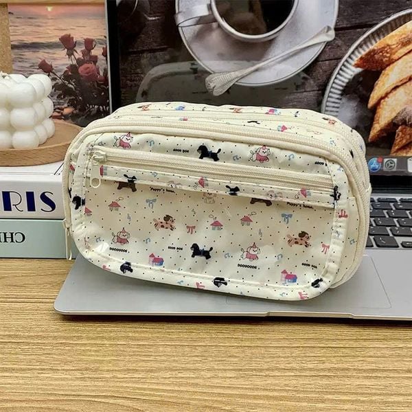 Tứi đựng bút carybara cá sấu lulu-mã mới