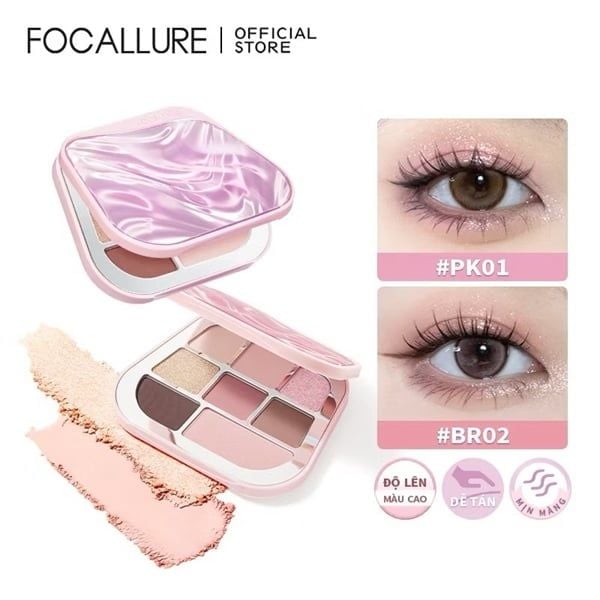 Bảng Phấn Mắt 8 Ô Focallure 8 Pan Pressed Powder Palette