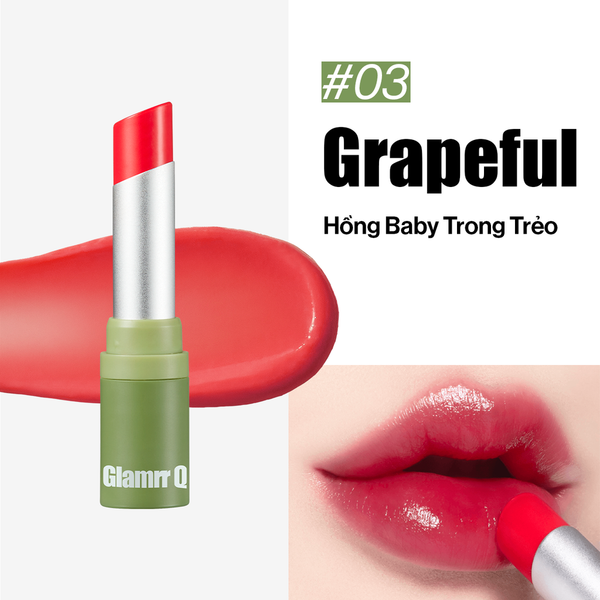 Son Dưỡng Có Màu Thuần Chay Glamrr Q Vegan Super Lip Balm (4.5g)