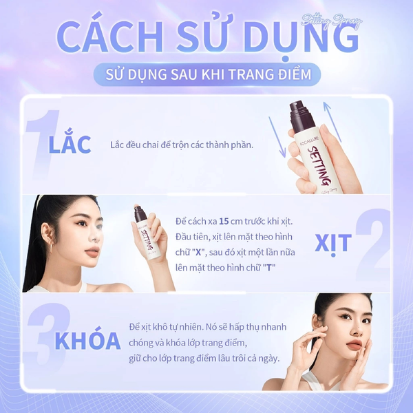 Xịt Khóa Nền Cố Định Lớp Makeup Focallure Flawless Long-Lasting Setting Spray 65ml