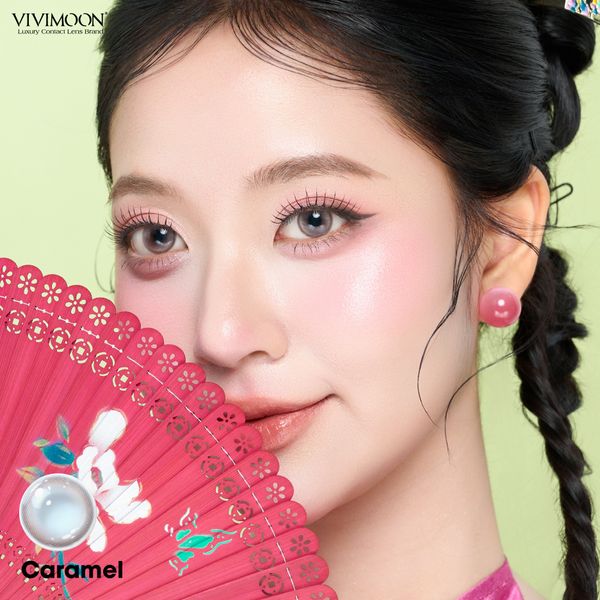 Lens 1 ngày - Kính áp tròng Caramel - Nâu ngọt ngào tự nhiên, long lanh trong veo