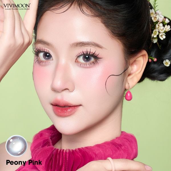 Lens 1 ngày Kính áp tròng Peony Pink - Hồng phớt loang tự nhiên, long lanh trong trẻo