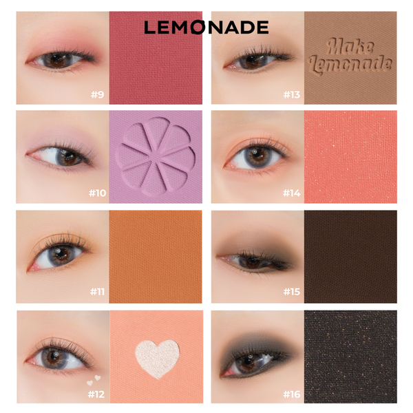 Phấn Mắt 16 Ô Lemonade Aesthetic Eyeshadow Palette 20.8g (Version 2)
