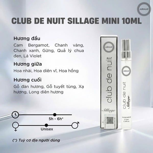 Nước hoa nam Armaf Club The Nuit Sillage EDP 105ml