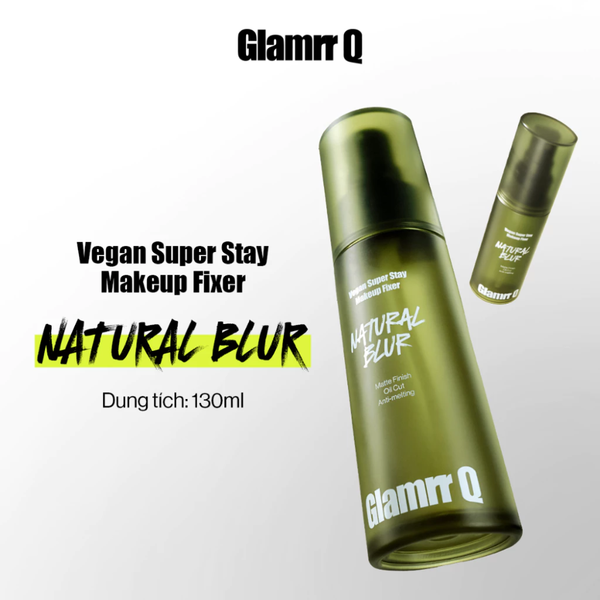 (CÔNG TY) Xịt Khóa Nền Cố Định Trang Điểm Thuần Chay Cho Da Nhạy Cảm Glamrr Q Vegan Super Makeup Fixer