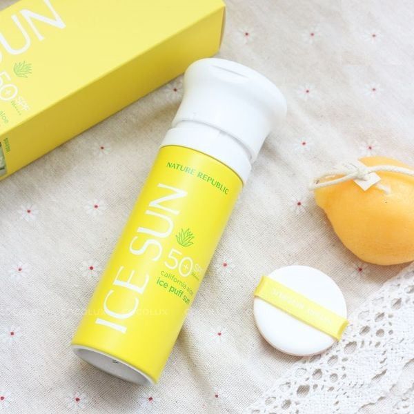 Xịt Chống Nắng Nature Republic Ice Sun California Aloe Ice Puff Sun Spf 50+ 100ml