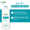 Minisize 100ml - Nước tẩy trang da dầu mụn Simple Purifying Micellar