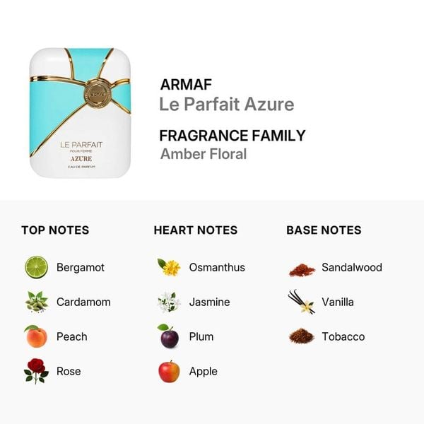 Nước Hoa Nữ Armaf Club De Nuit Le Parfait Azure EDP 100ml