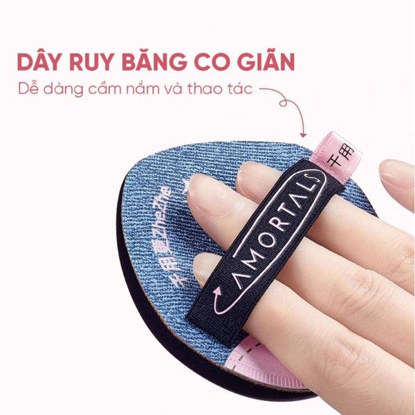 Set Bông Mút Amortals Twin Star Powder Puff Set (2 Bông Mút + Hộp Đựng)