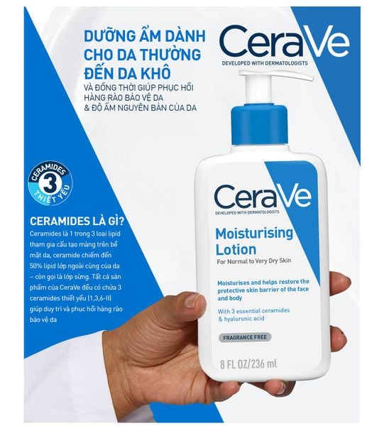 Sữa Dưỡng Ẩm CeraVe Cho Da Thường Đến Khô 30ml/ 236ml Moisturising Lotion ( Mặt và body)