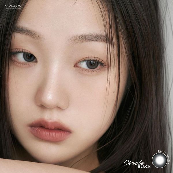 Vivimoon 1 bên Lens khóa ẩm 6 tháng Circle Black - 0 độ