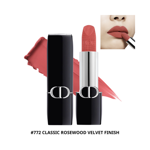 Son Highend Dior Rouge Couture Colour Velvet & Satin Finishes Lipstick #772 Classic Rosewood Velvet Finish mini