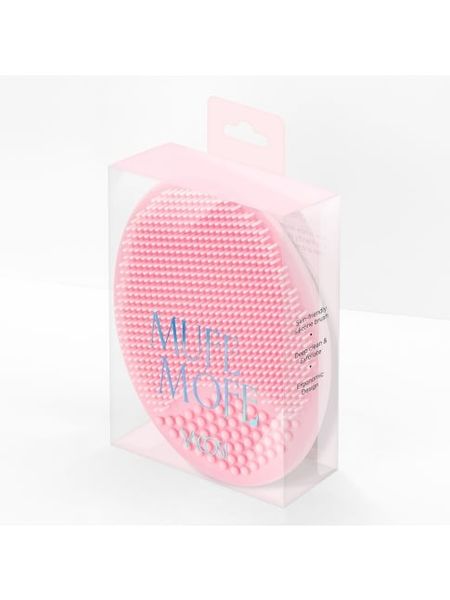 Miếng Rửa Mặt Vacosi Silicone Đa Năng Cỡ Lớn Hồng Nhạt DC12-HL Mufe Mofe - Silicone Face Cleanser Large Pink