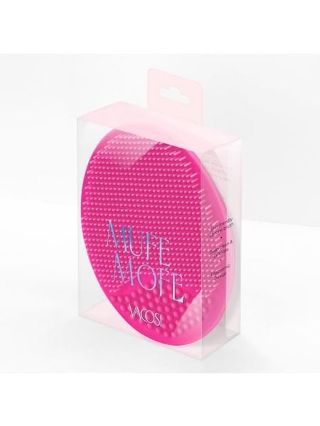Miếng Rửa Mặt Vacosi Silicone Đa Năng Cỡ Lớn Hồng Nhạt DC12-HL Mufe Mofe - Silicone Face Cleanser Large Pink