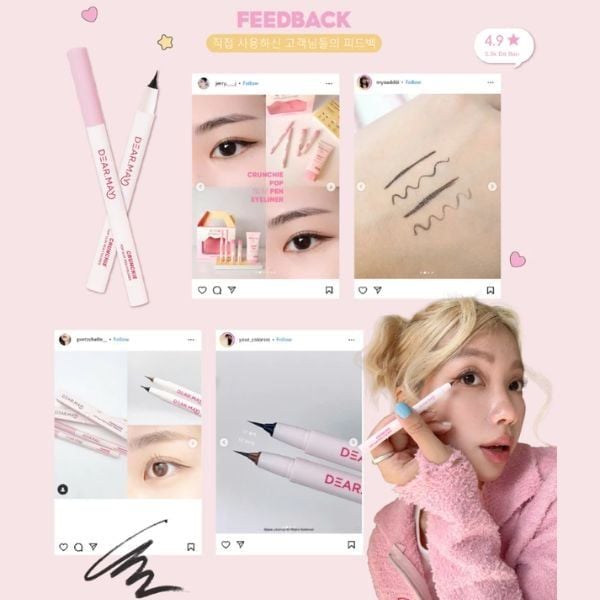 Dạ Kẻ Mắt Dearmay Crunchie Pop Slim Pen Eyeliner