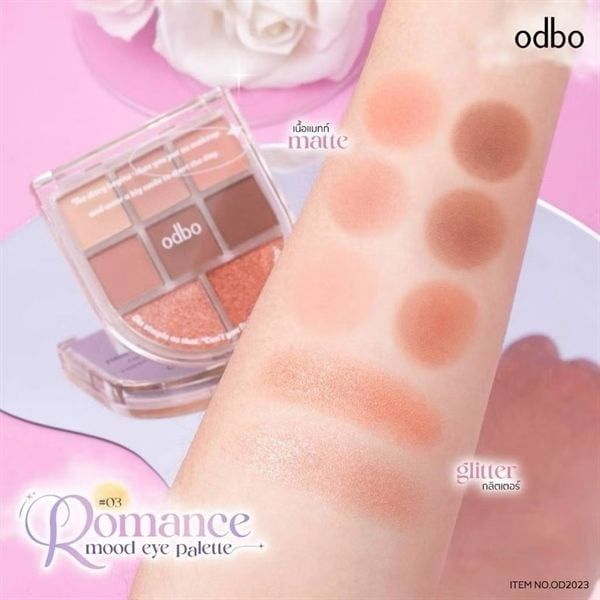 Bảng Màu Mắt 8 Ô Odbo Romance Mood Eye Palette - 03
