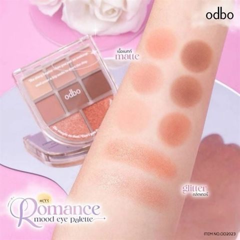 Bảng Màu Mắt 8 Ô Odbo Romance Mood Eye Palette - 03