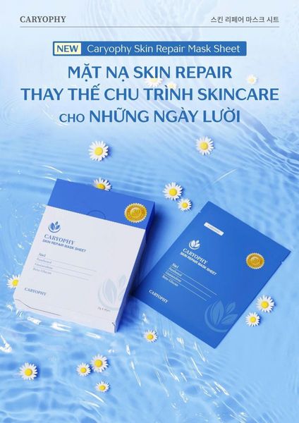 Mặt Nạ Caryophy Phục Hồi Da Đa Năng 25g Skin Repair Mask Sheet